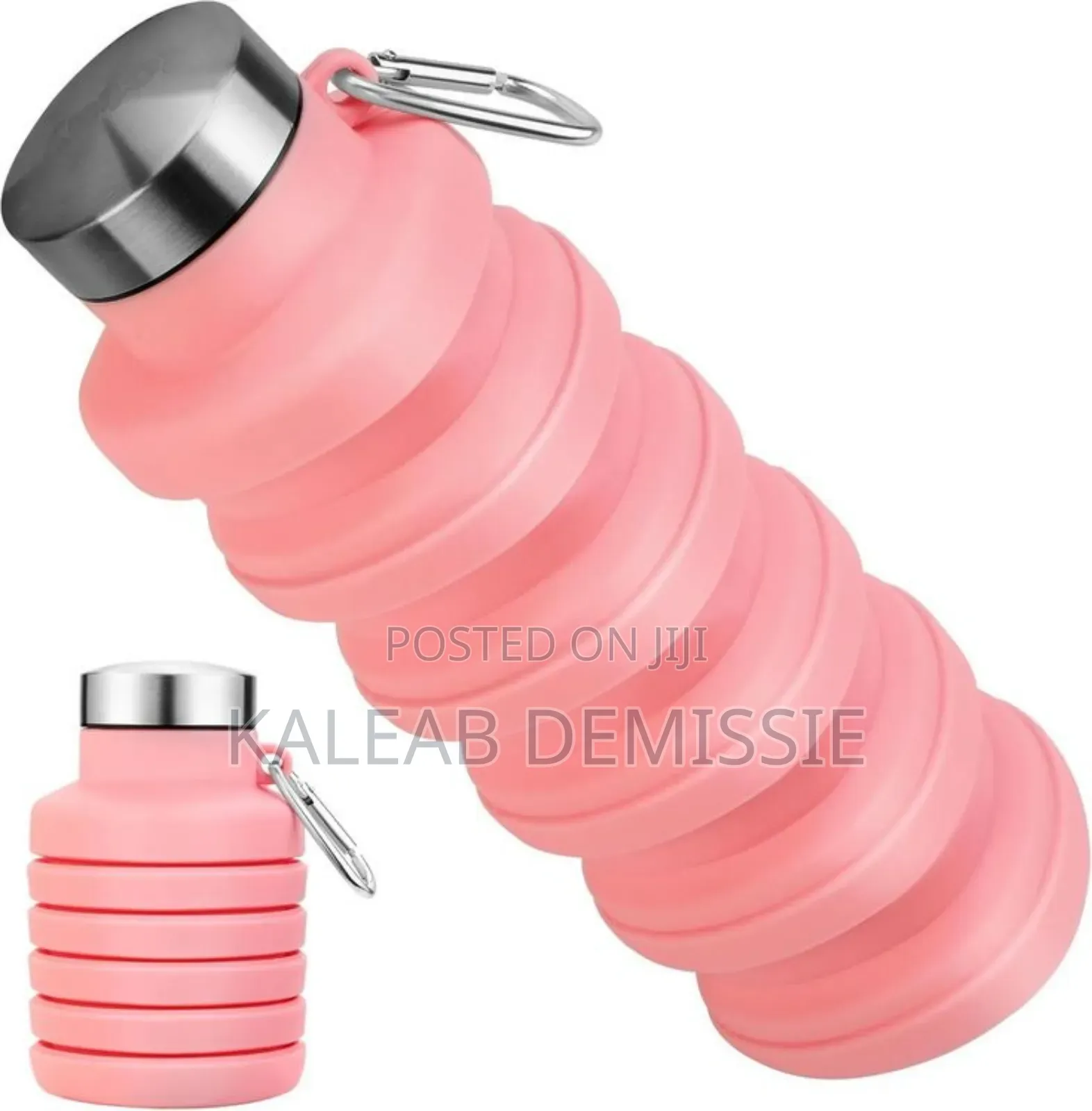 Foldable Silicone Water Bottle Bpa- Free 500ml