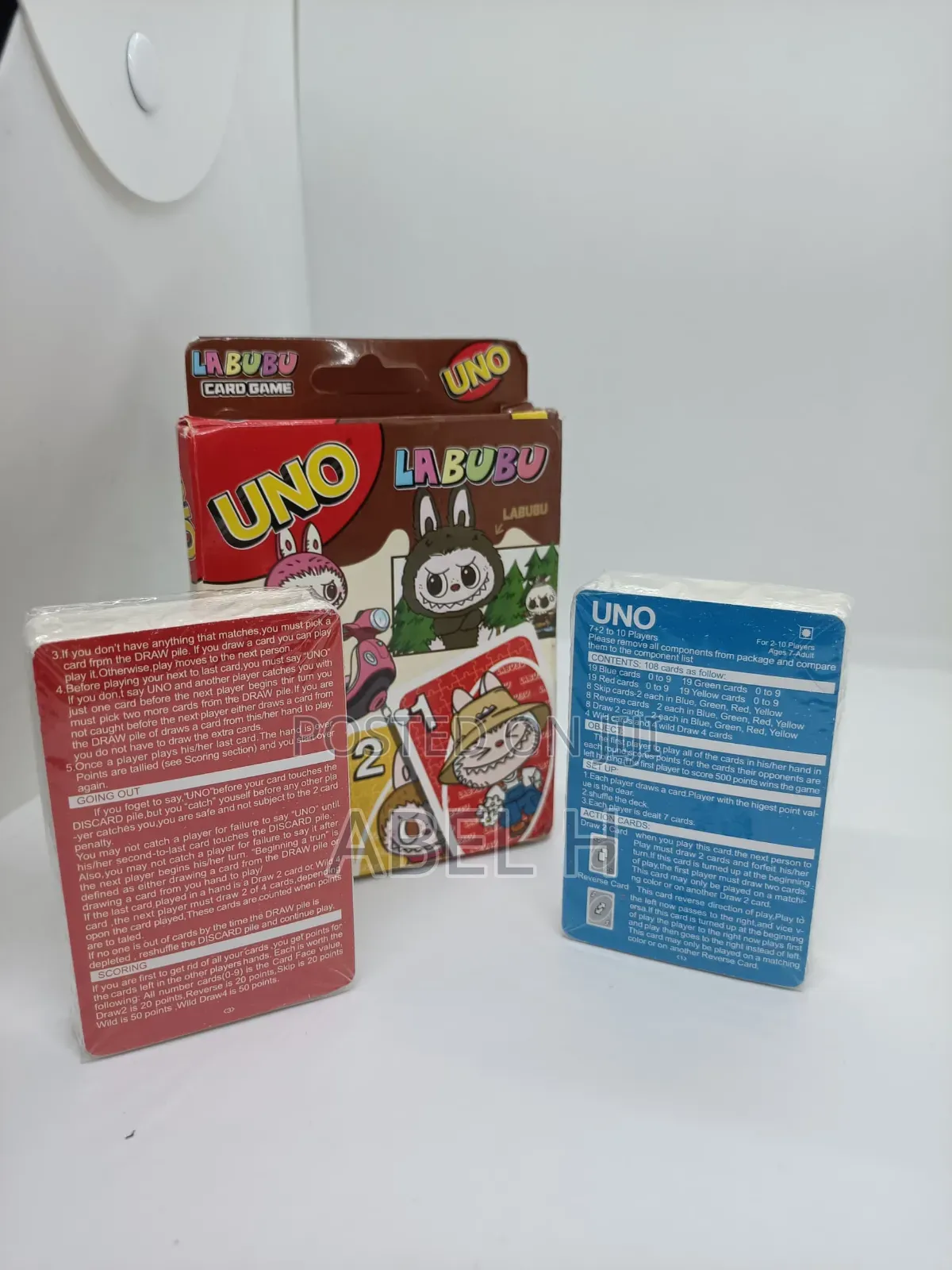 Cute Uno Labubu Cards