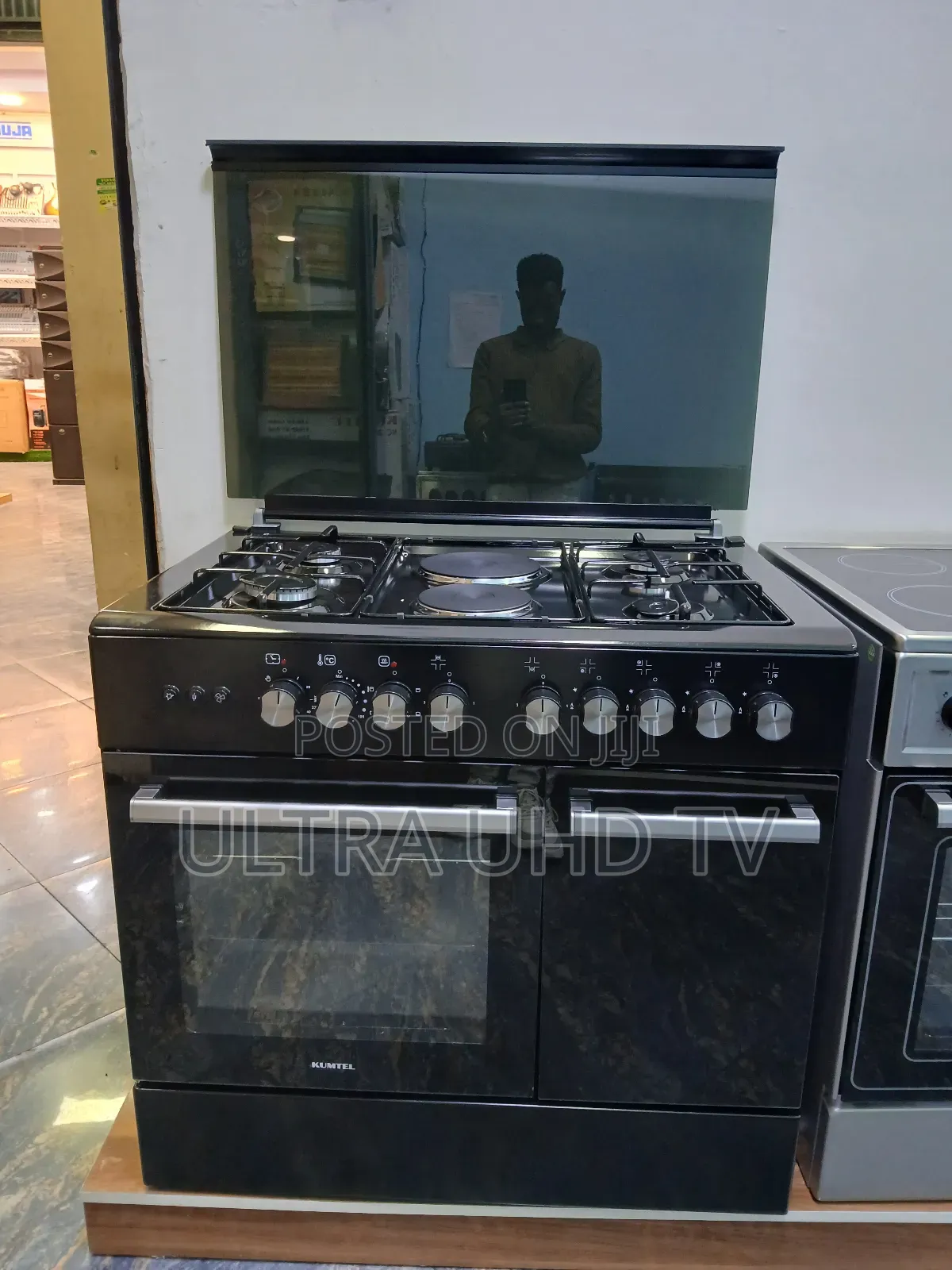 Kumtel Brand Free-Standing Gas and Electric Cooker.