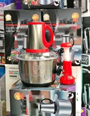 የሽንኩርት መፍጫ Stainless Steel Electric Meat Materializer/Food Processor.
