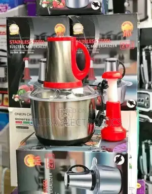 የሽንኩርት መፍጫ Stainless Steel Electric Meat Materializer/Food Processor.