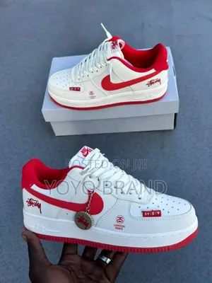 Nike Air Force 1 Low Stussy Red Fashion Sneaker