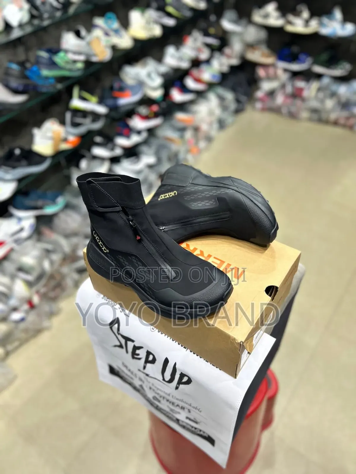 New Arrival Men's High Water Proof Triple Black Fashion Boots