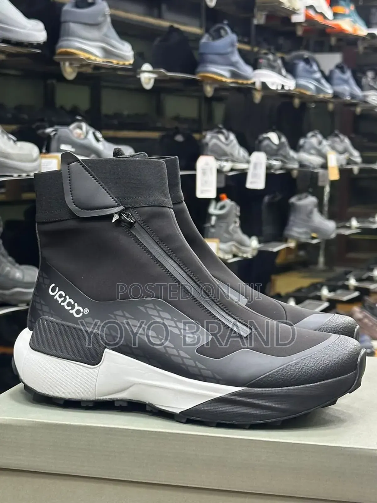 New Arrival Men's High Water Proof Black/White Faahion Boots