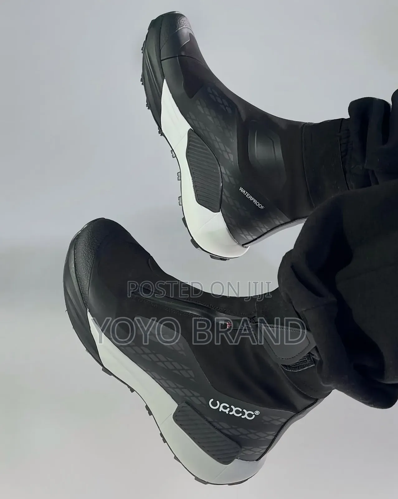 New Arrival Men's High Water Proof Black/White Faahion Boots