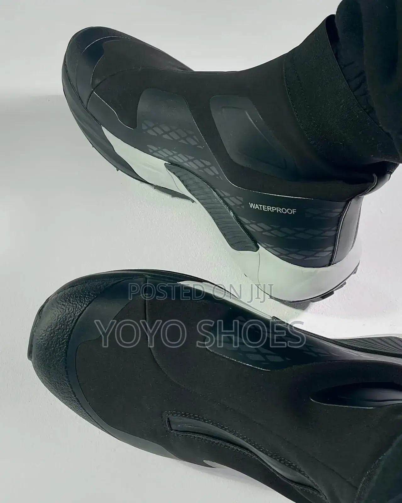 New Arrival Men's High Water Proof Black/White Faahion Boots