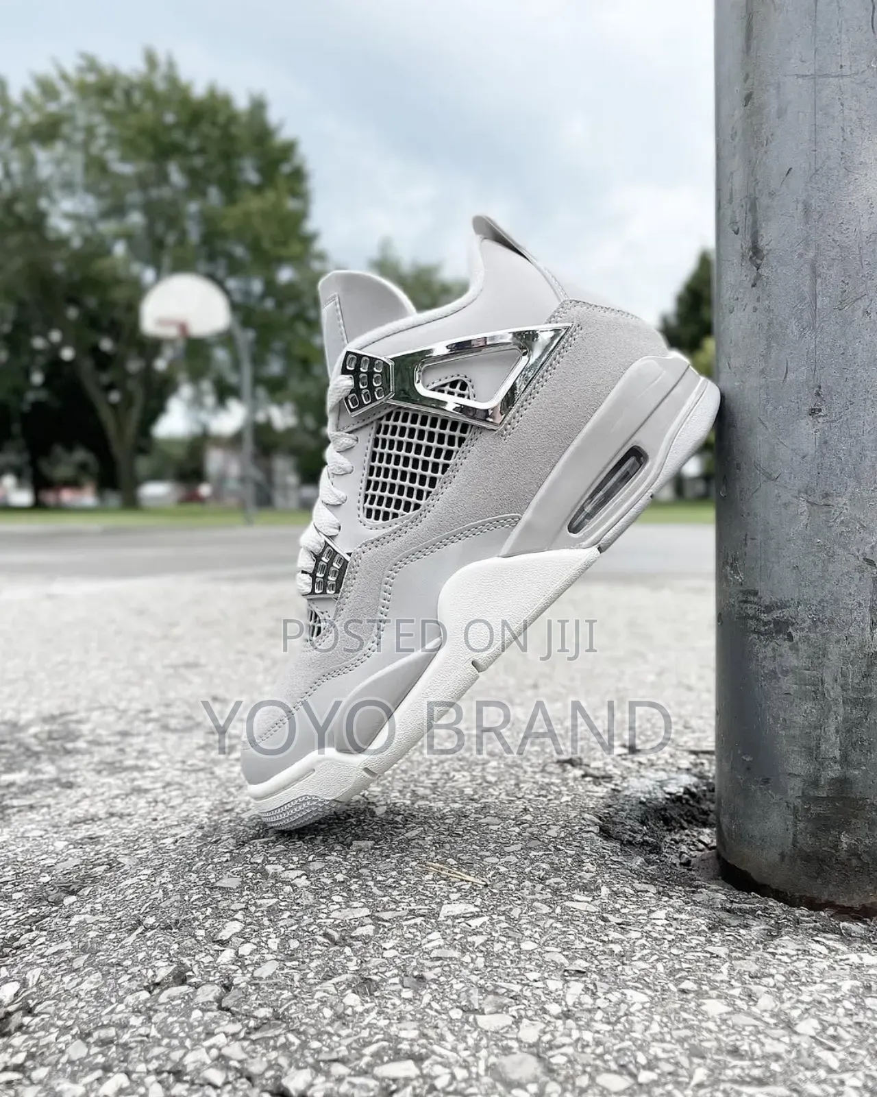 New Arrivl Air Jordan 4 Retro Forzan Moments Gray Fashion Sneaker