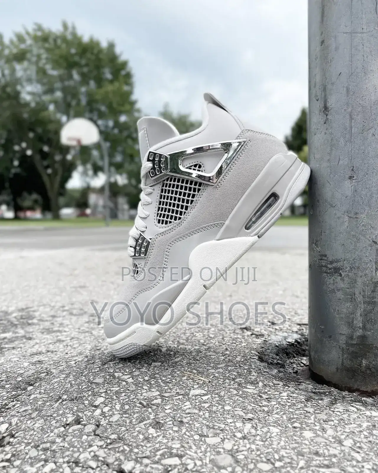 New Arrivl Air Jordan 4 Retro Forzan Moments Gray Fashion Sneaker