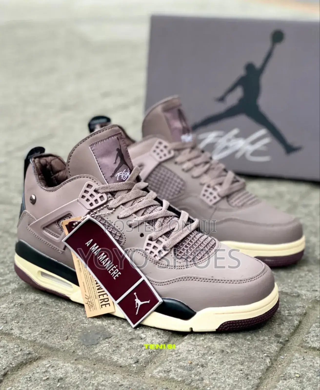 Air Jordan 4 Retro a Ma Maniere Violet Fashion Sneaker