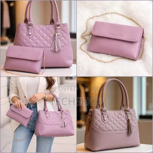 Classic Ladies Pink Combo Set Bag