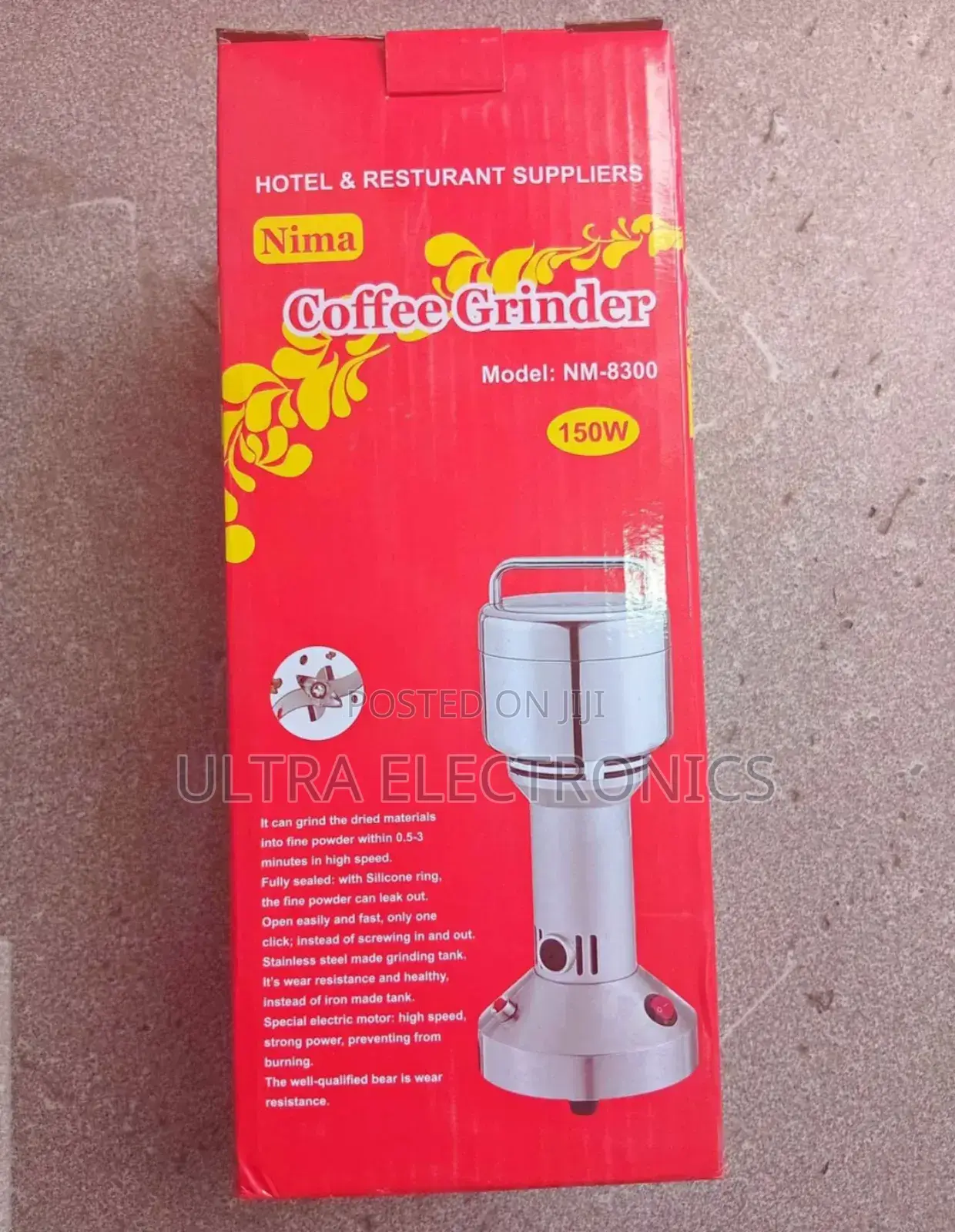 Nima Model Nm-8300 Coffee And Spice Grinder.