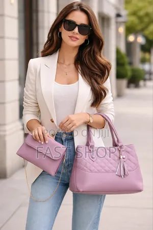 Classic Ladies Pink Combo Set Bag