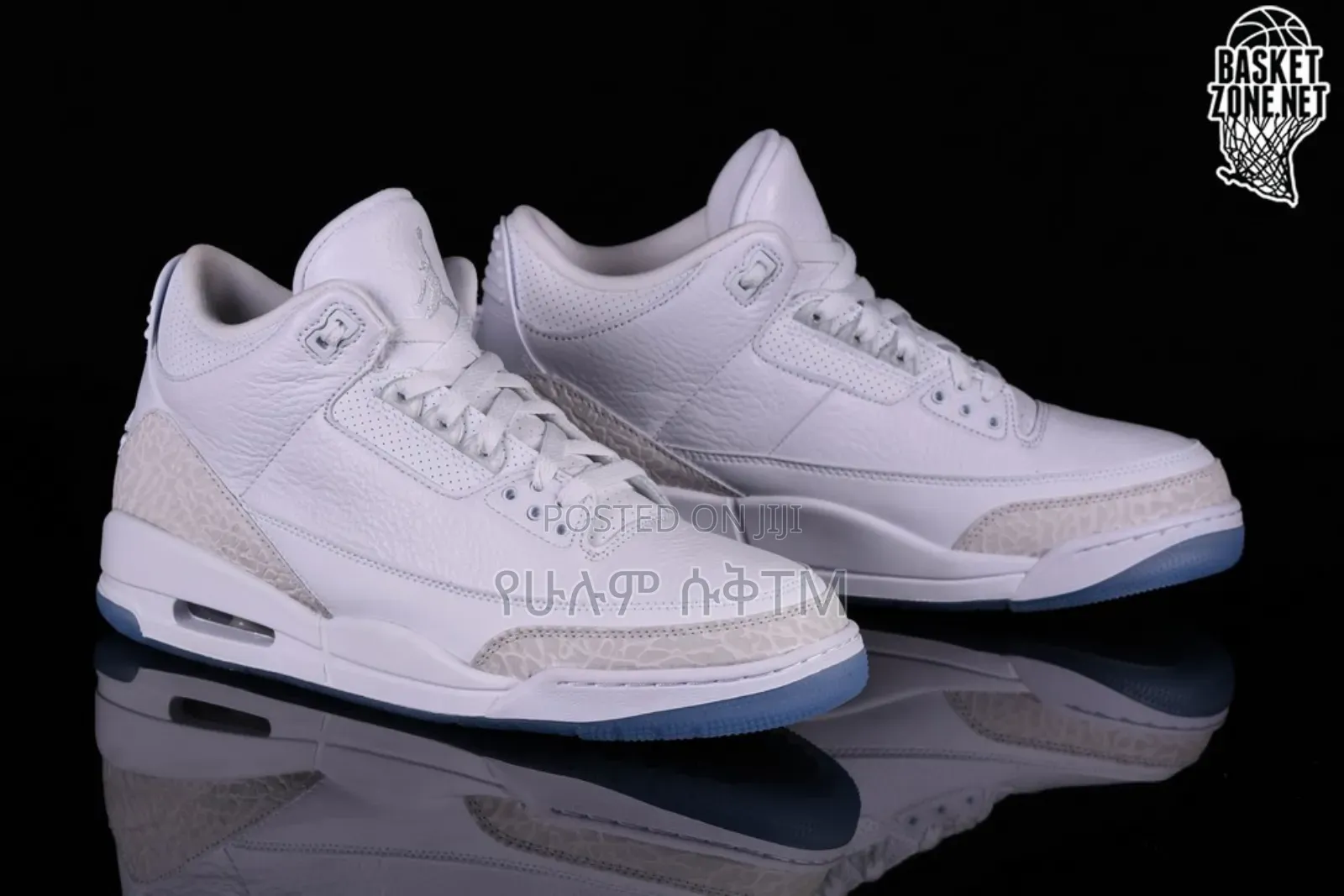 Air Jordan 3 Retro 'Unc' 'White Blue' Mid Men's Shoes