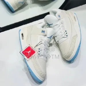 Air Jordan 3 Retro 'Unc' 'White Blue' Mid Men's Shoes