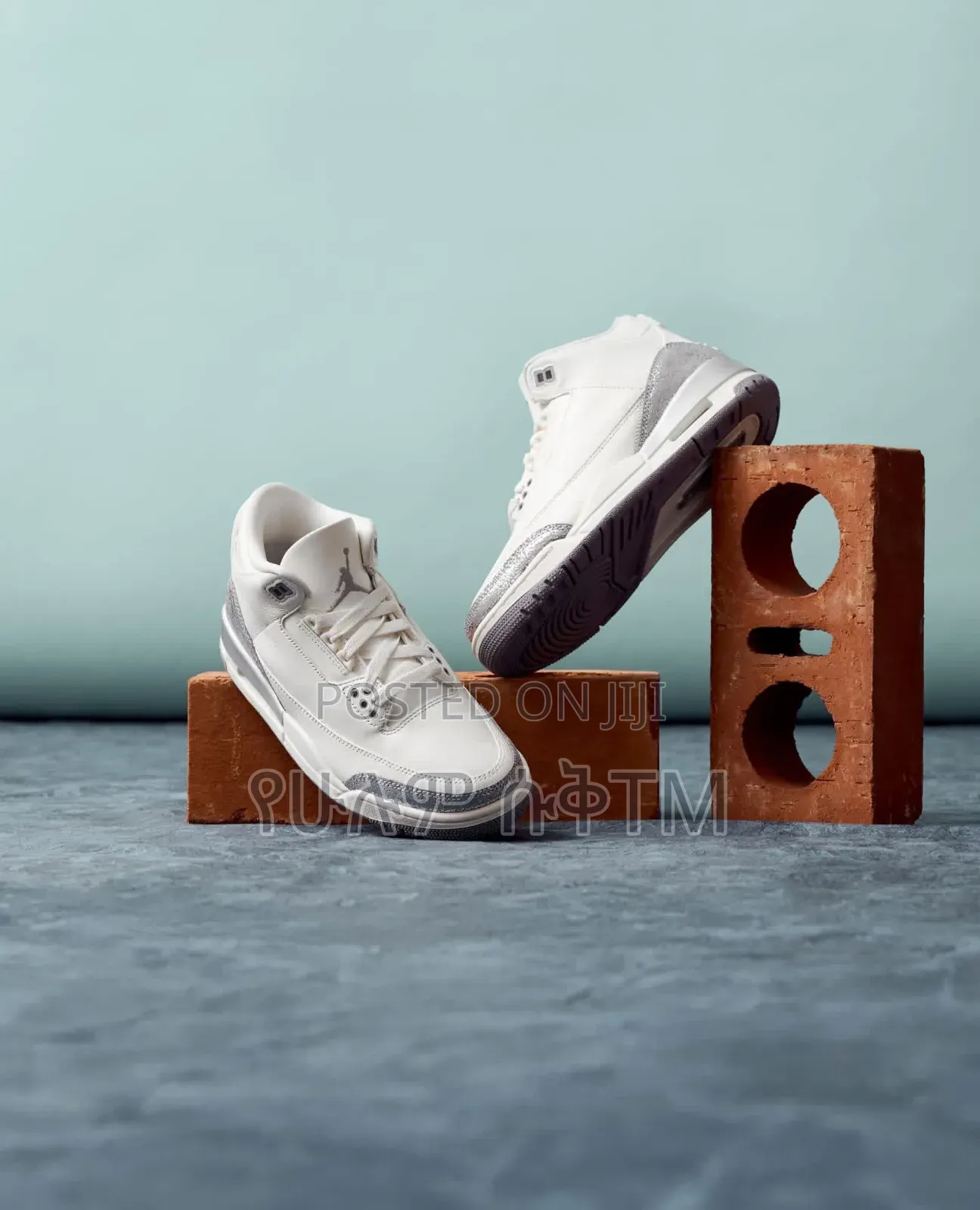 Air Jordan 3 Retro 'Sail/Cement Grey' Mid Men's Shoes