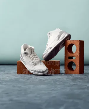 Air Jordan 3 Retro 'Sail/Cement Grey' Mid Men's Shoes