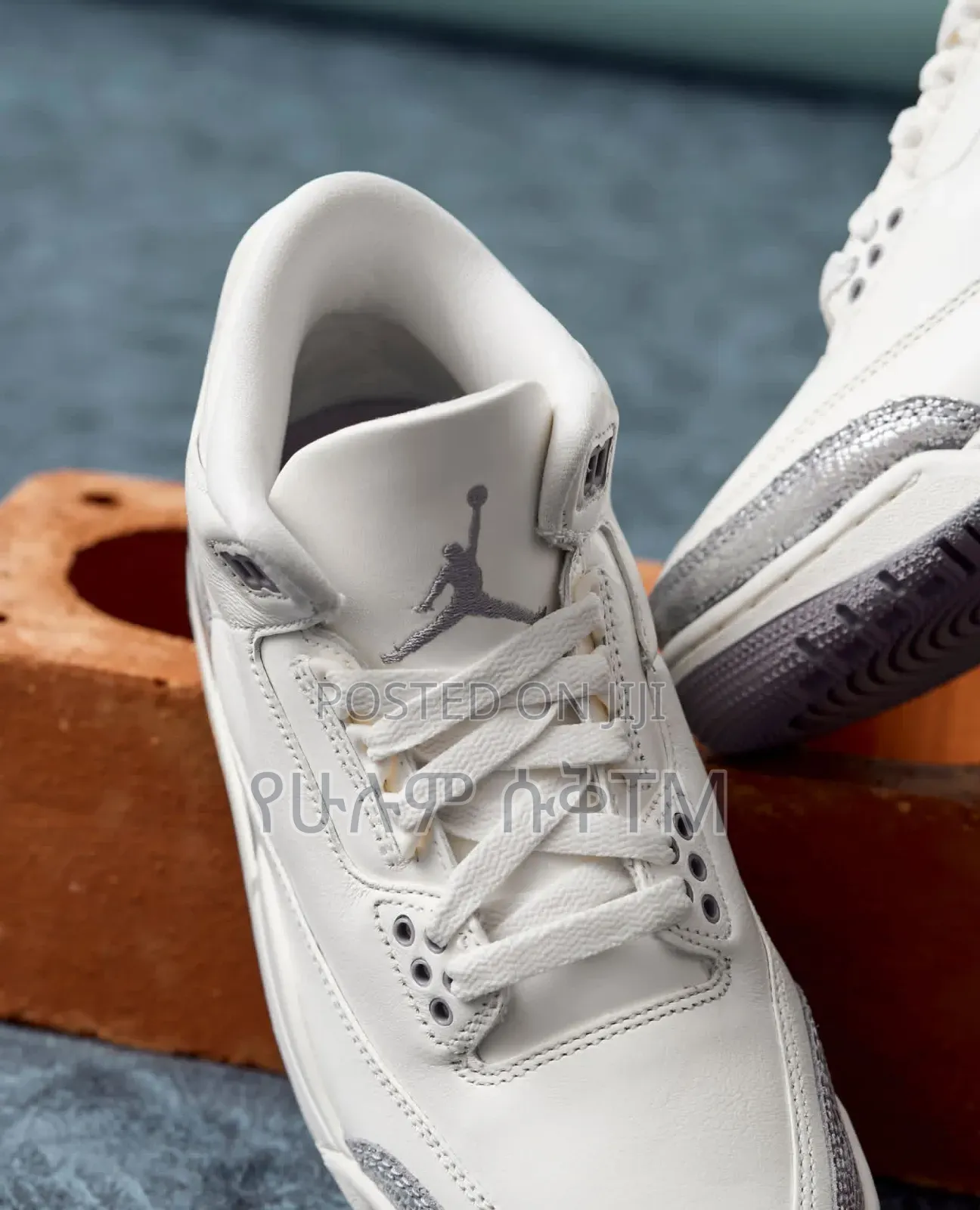 Air Jordan 3 Retro 'Sail/Cement Grey' Mid Men's Shoes