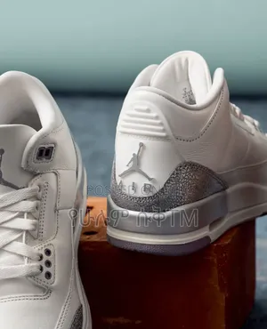 Air Jordan 3 Retro 'Sail/Cement Grey' Mid Men's Shoes