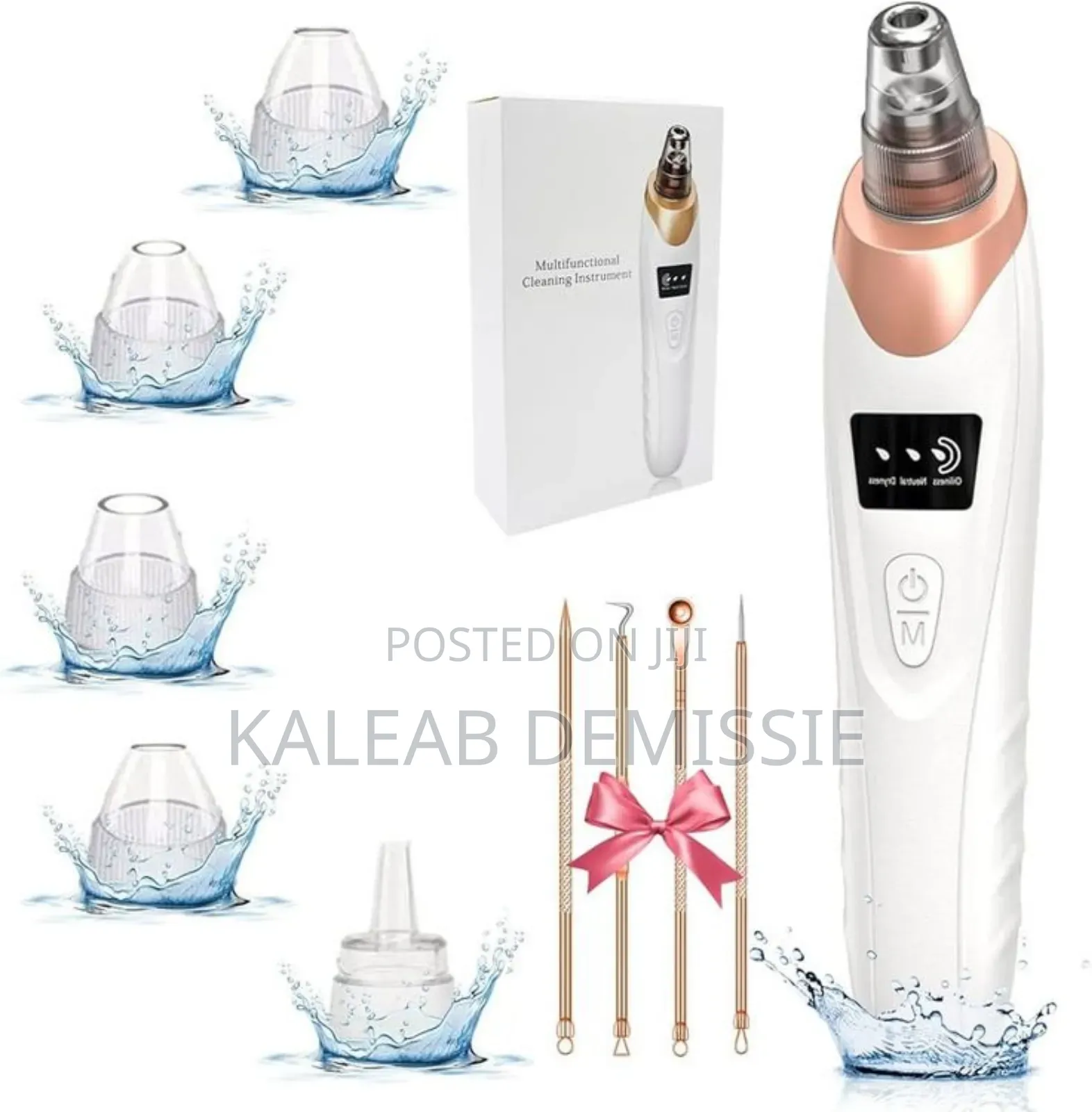 Multifunctional Blackhead Remover ፅድት ፍክት ያለ ፊት አንዲኖሮት የሚረዳ ማሽን