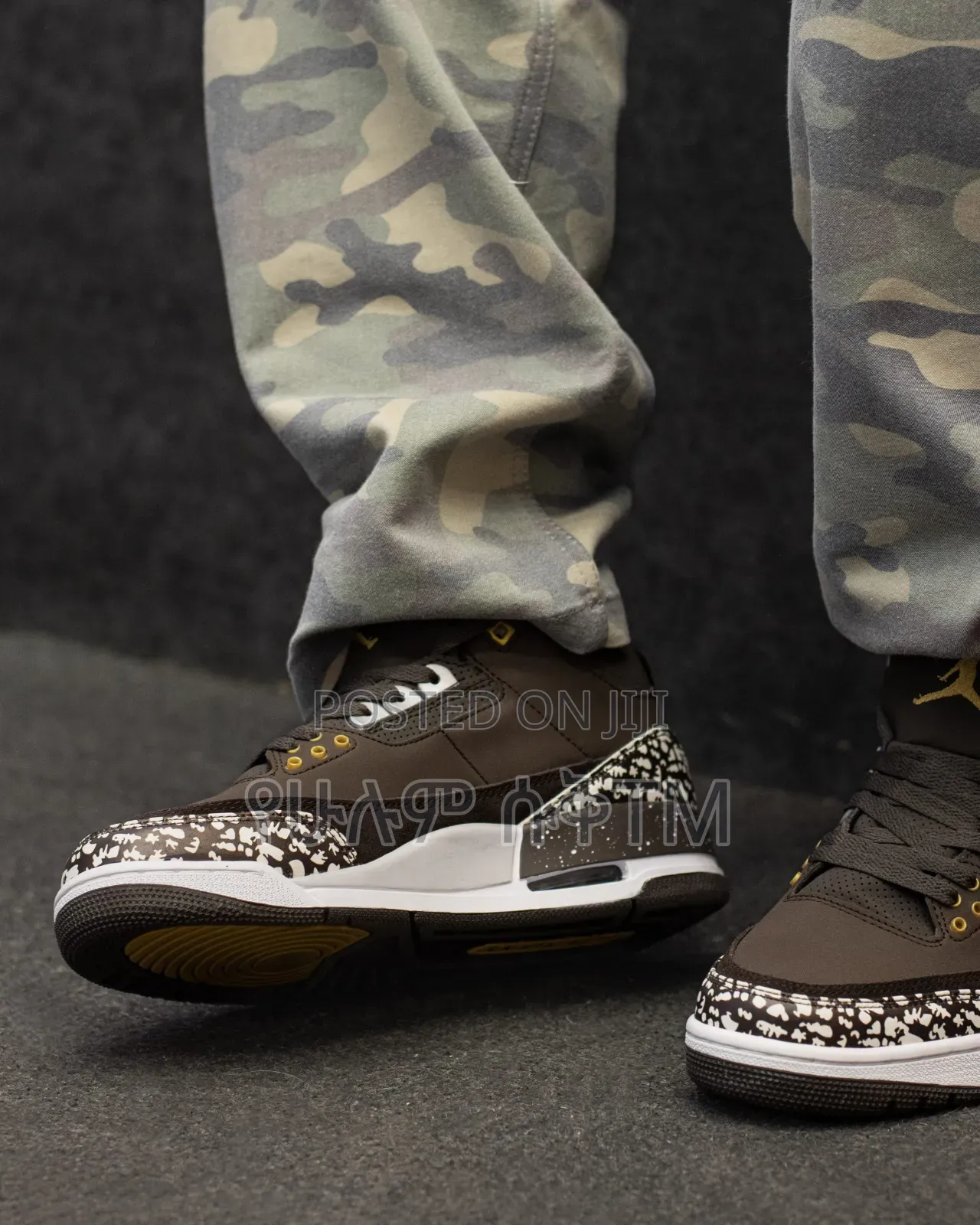 Nike Air Jordan 3 Retro X Travis Scott 'Mocha' Men's Mid Boots Shoes