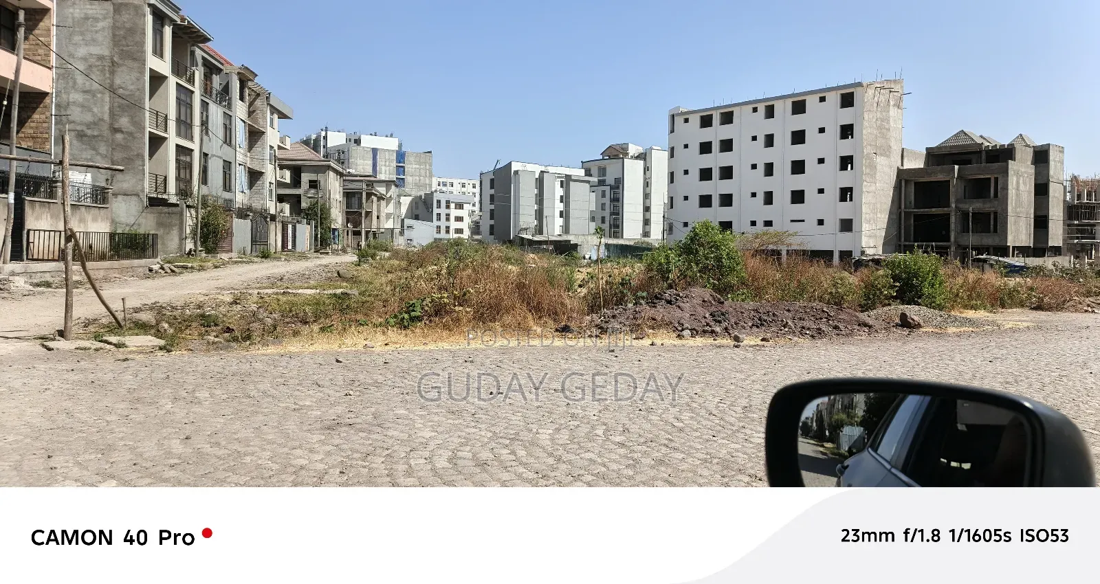 500 ካሬ ባዶ ቦታ በቃሊቲ አለም ባንክ