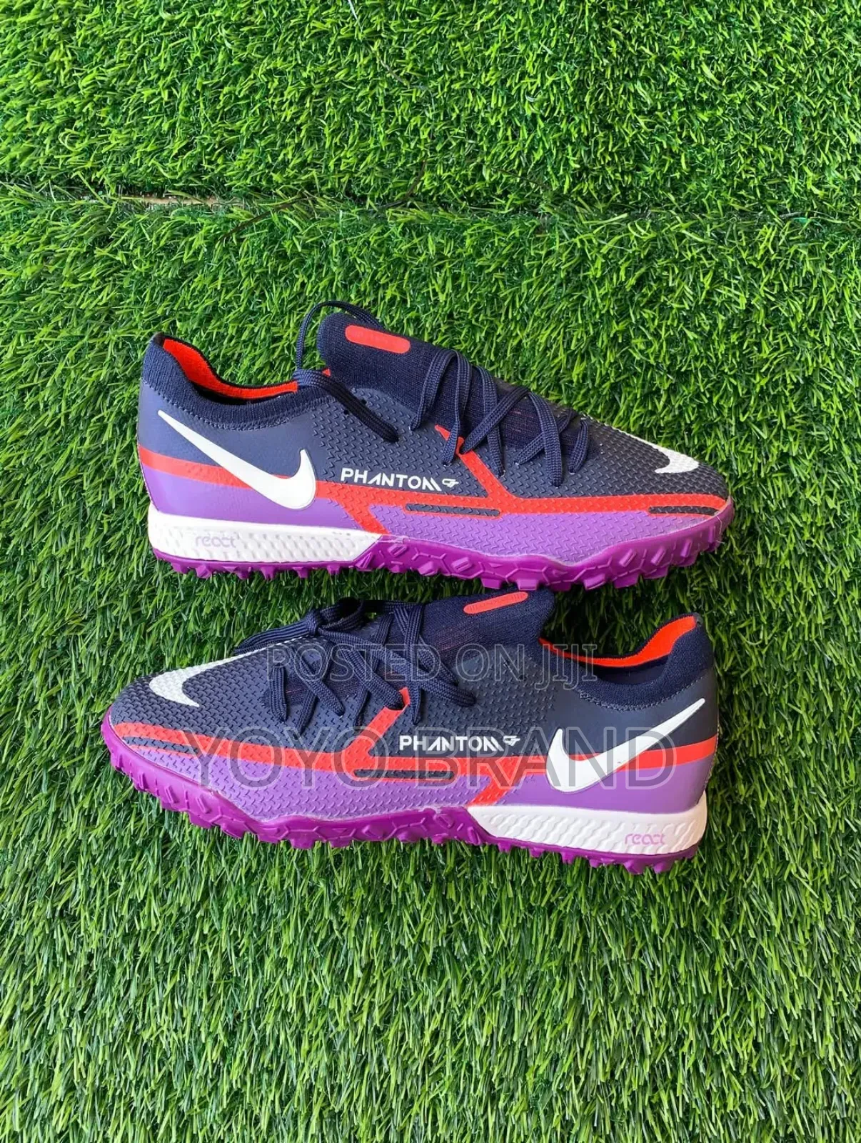 Nike Phantom Gt2 Acadamy Tf Navy Purple Futsal Soccer Cleats