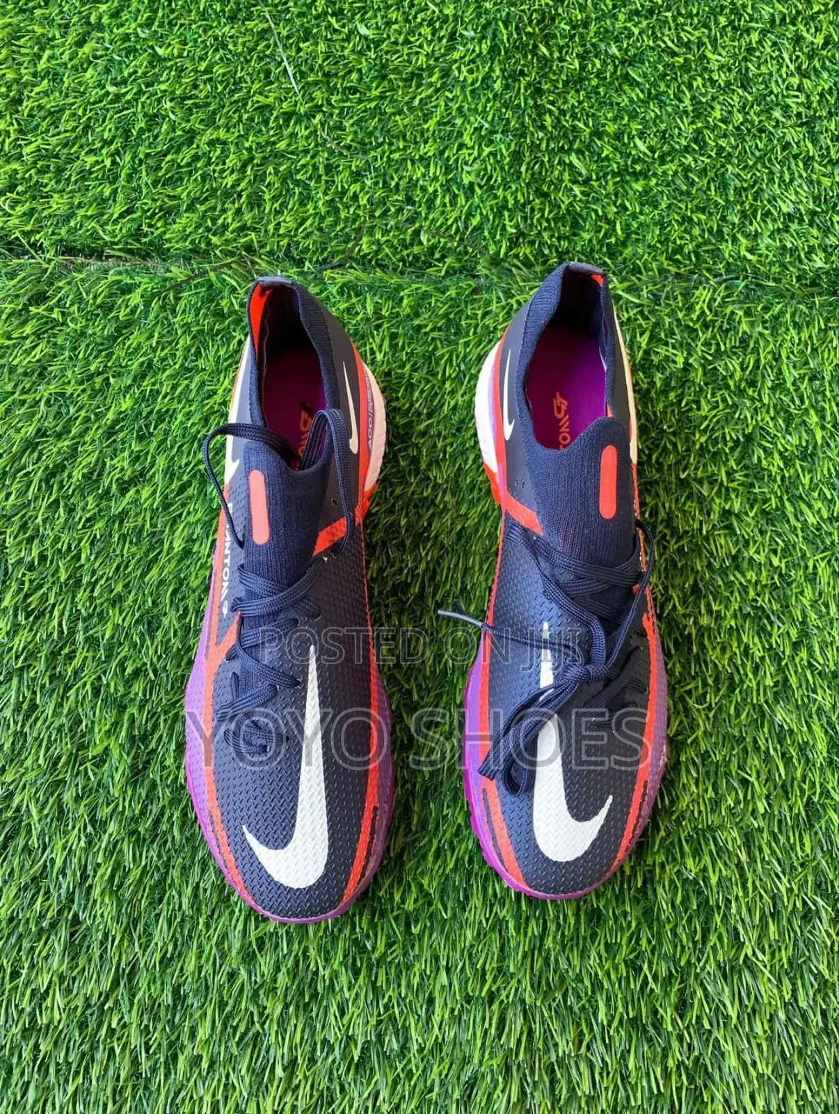Nike Phantom Gt2 Acadamy Tf Navy Purple Futsal Soccer Cleats