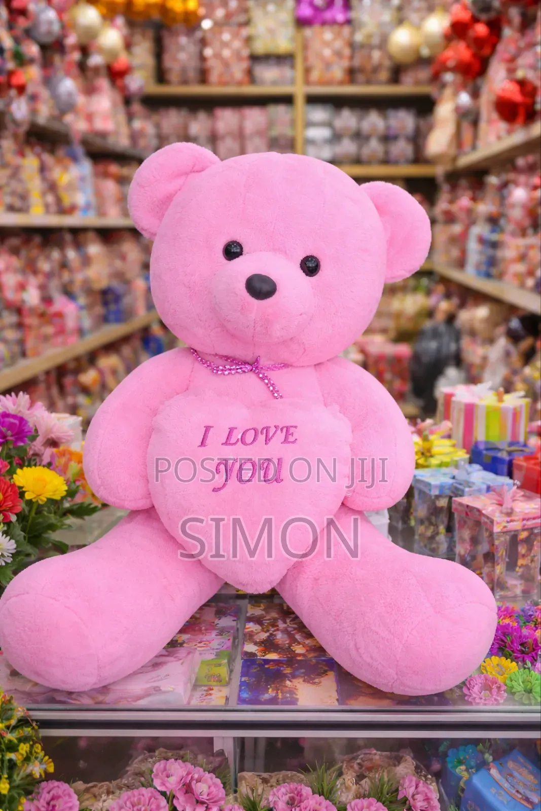 Red Teddy Bear Big Doll Valentines Gift ትልቅ አሻንጉሊት