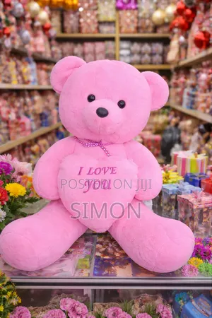 Red Teddy Bear Big Doll Valentines Gift ትልቅ አሻንጉሊት