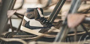 Nike Air Jordan 1 High Og X Travis Scott Men's Boots Shoes