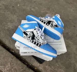 Air Jordan 1 Mid Gs 'School Game Winner' 'White/Uni Blue' Men's Shoes