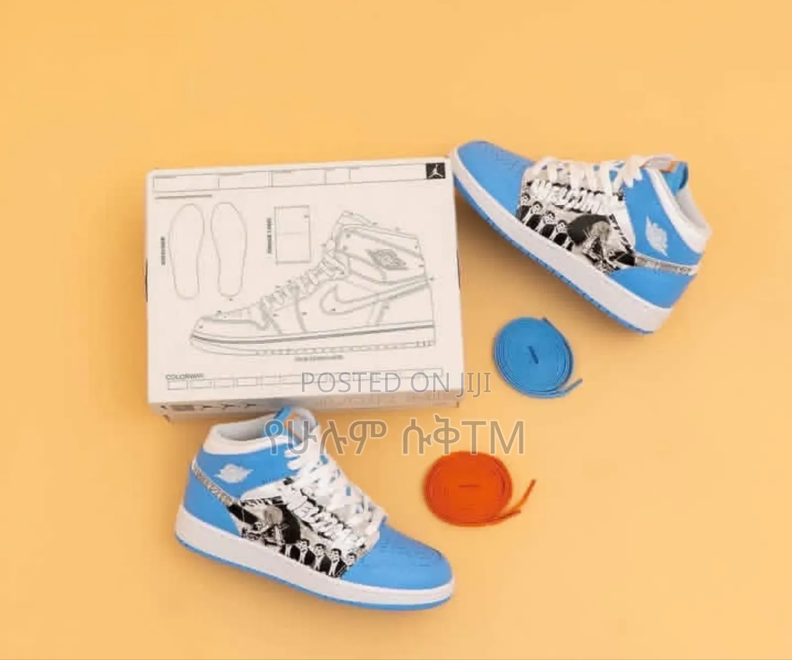 Air Jordan 1 Mid Gs 'School Game Winner' 'White/Uni Blue' Men's Shoes