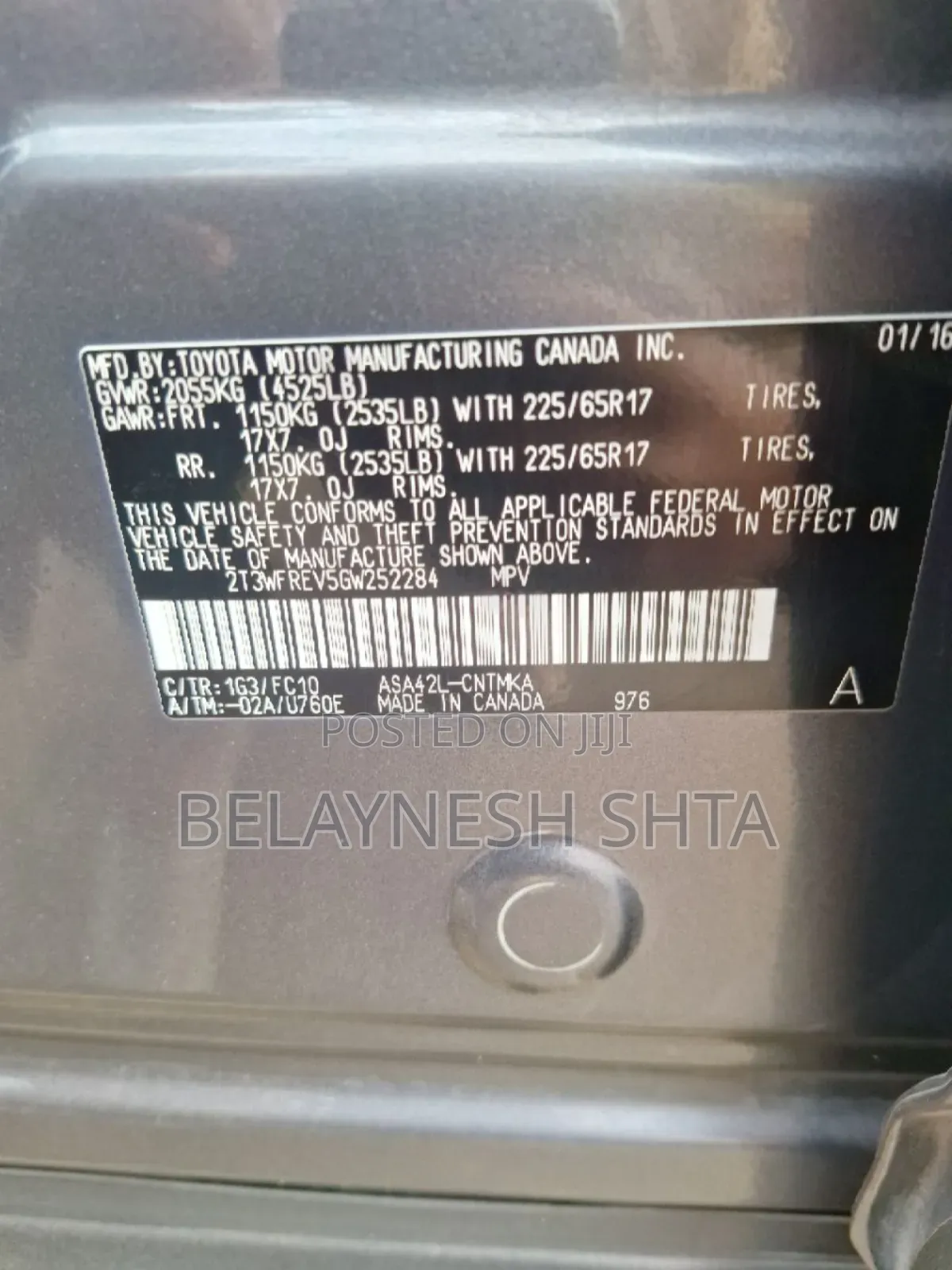 Toyota RAV4 2016 Brown