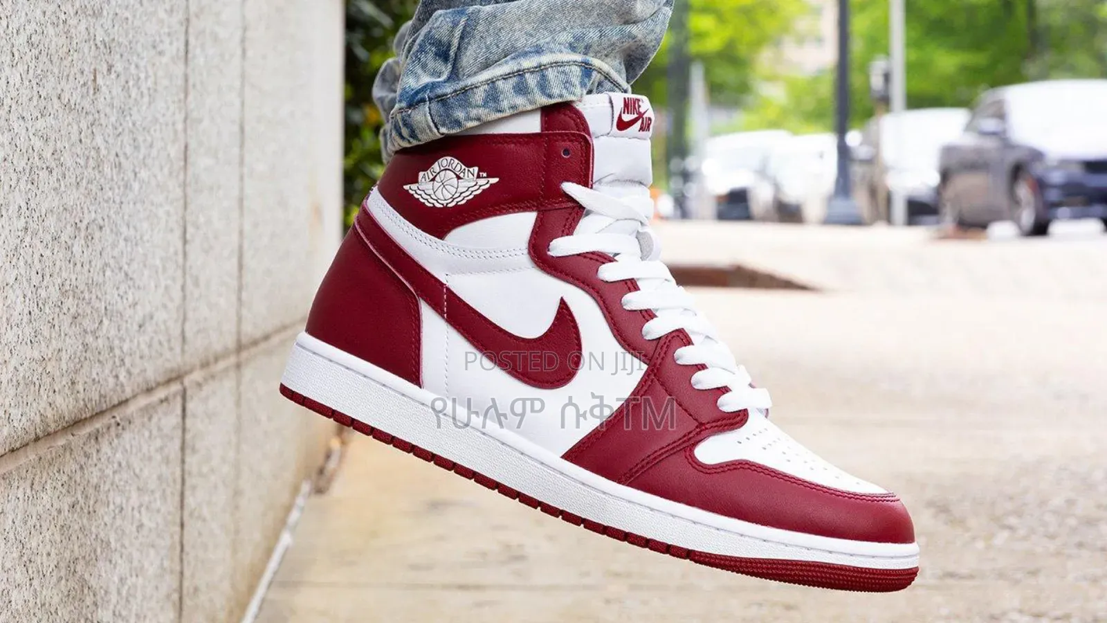 Air Jordan 1 Retro High 'Artisnal Red' "Team Red" Men's Shoes