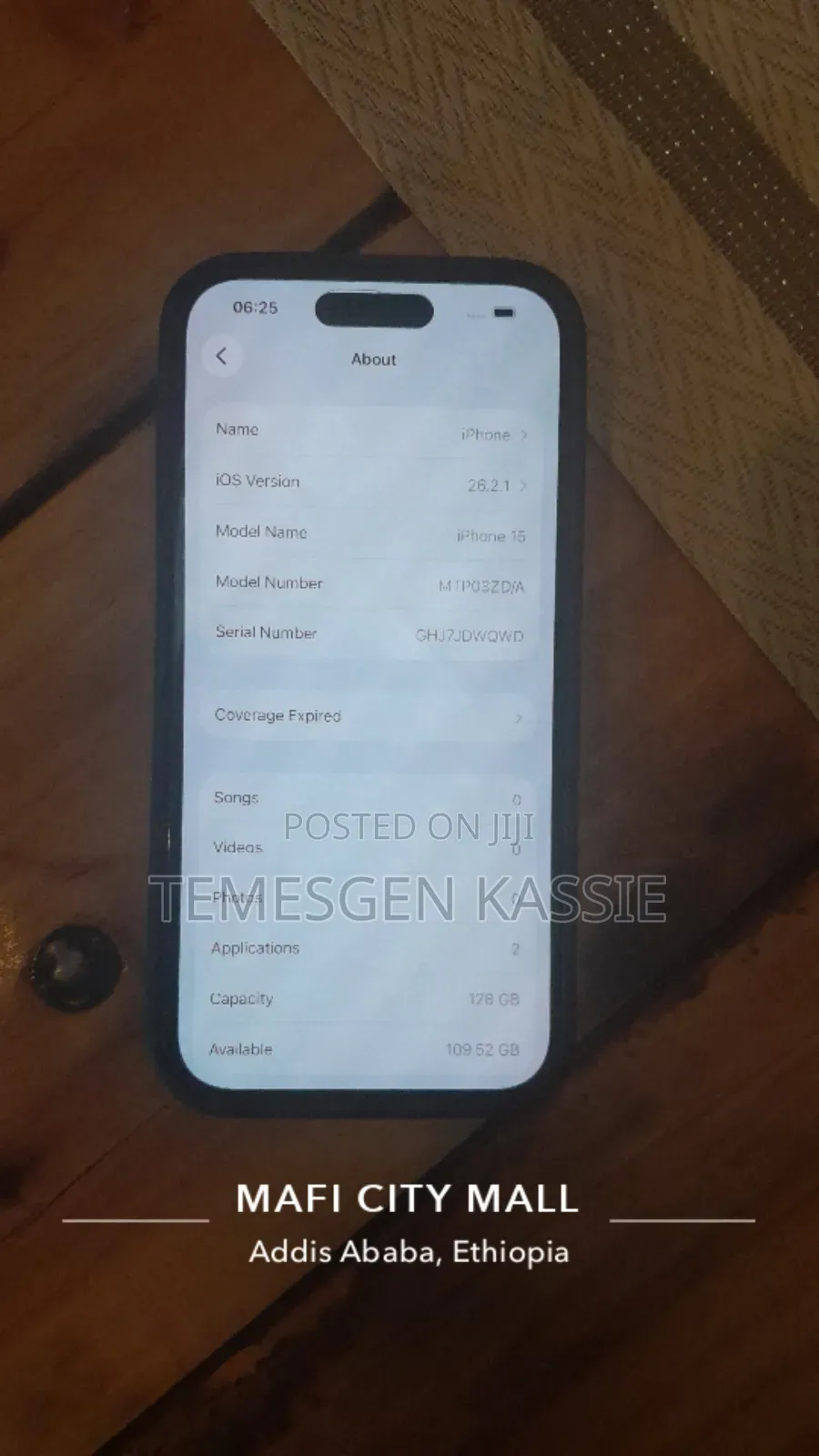 New Apple iPhone 15 128 GB Black