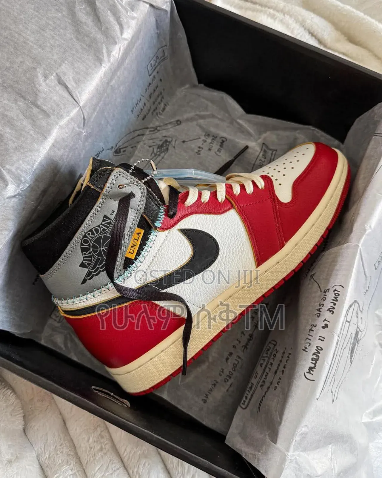 Union La X Air Jordan 1 Retro Hi Og Sp 'Chicago Shadow' Men's Shoes