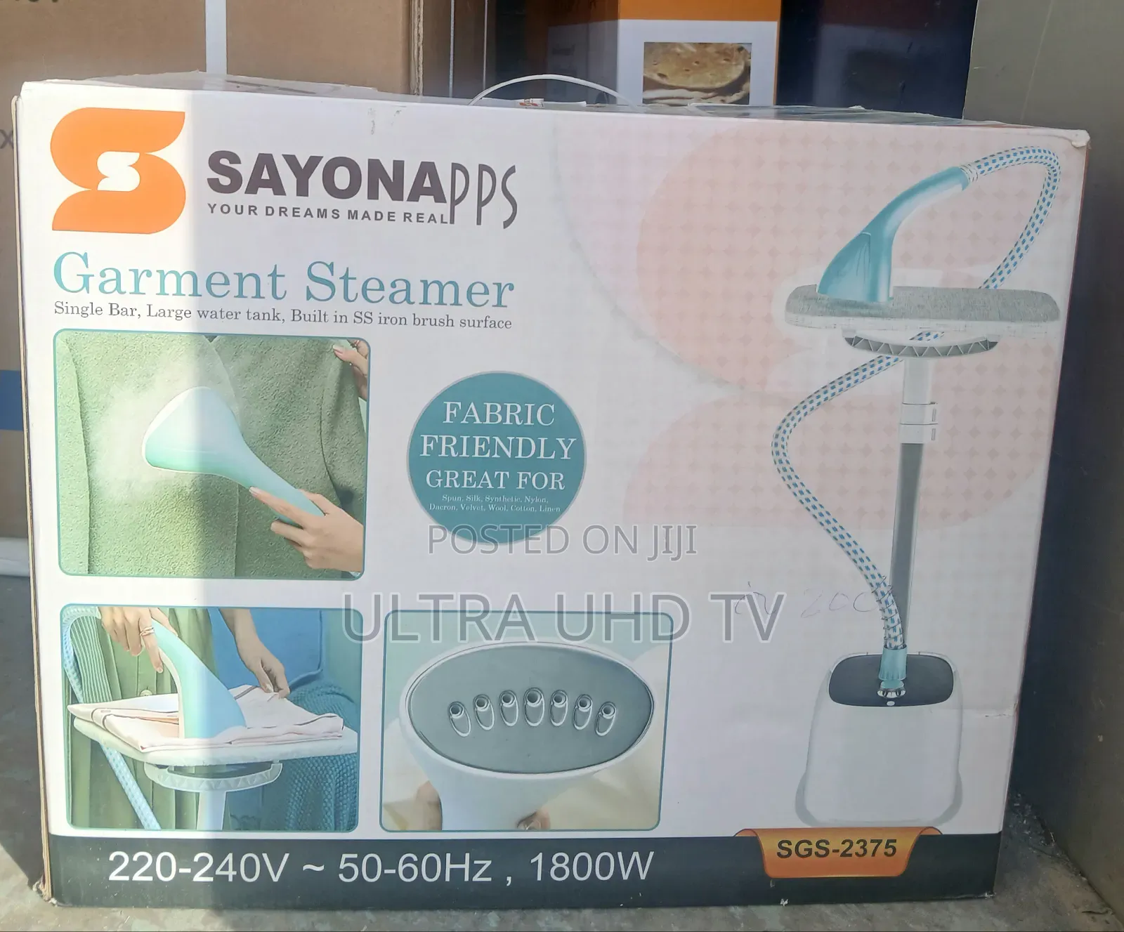 Sayona SGS-2375 Garment Steamer (Right) and the SGS-2374 Model