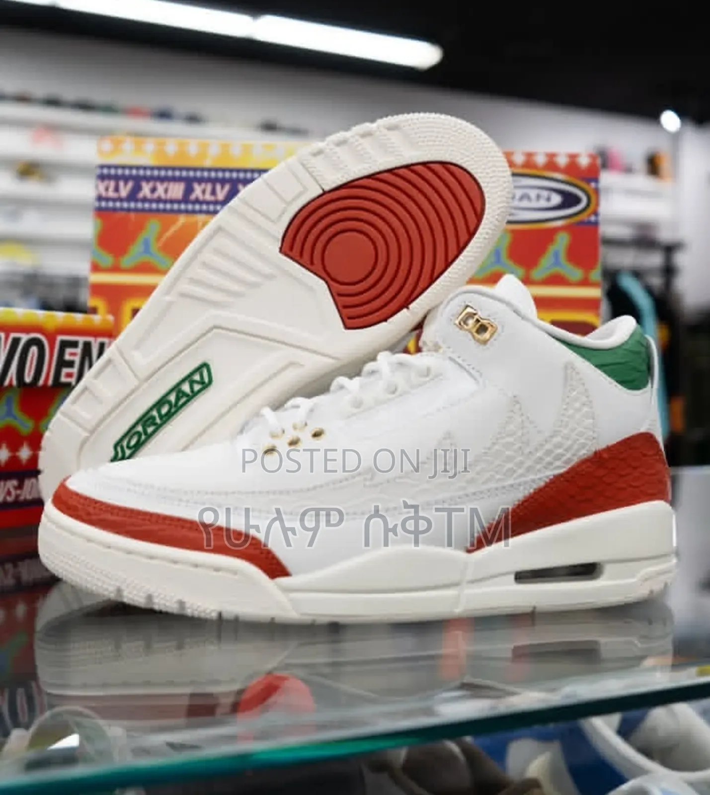 Air Jordan 3 Retro "Vuelo" 'Summit White/Pin Green' Men's Shoes