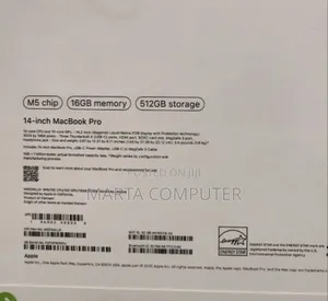 New Laptop Apple Macbook Pro 2025 M5 14-Inch 16GB Apple M5 SSD 512GB