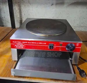 Kitchen Power Electric Crepe Machine Griller /ኤሌክትሪክ ክሬፕ ማሽን እና ግሪለር