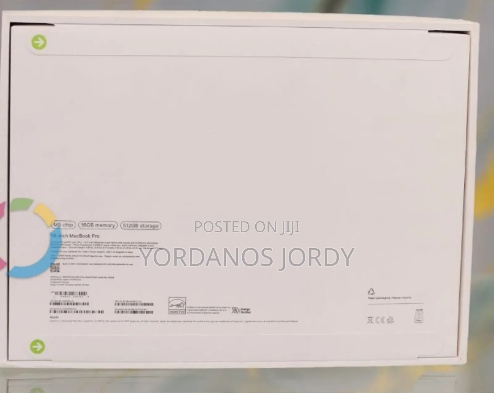 New Laptop Apple Macbook Pro 2025 M5 14-Inch 16GB Apple M5 SSD 512GB