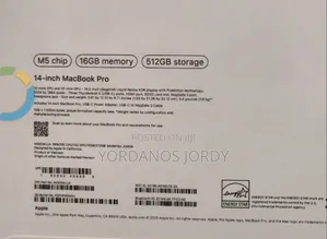 New Laptop Apple Macbook Pro 2025 M5 14-Inch 16GB Apple M5 SSD 512GB