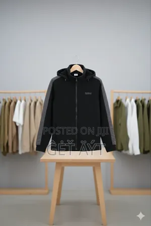 Two-Tone Zip-Up Hoodie