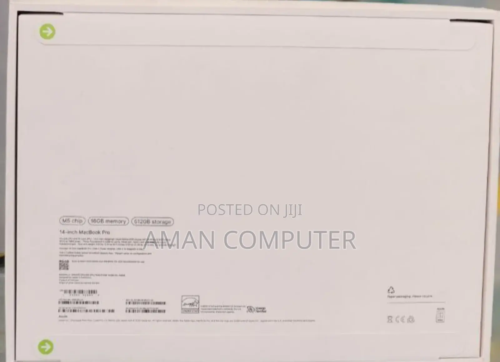 New Laptop Apple Macbook Pro 2025 M5 14-Inch 16GB Apple M5 SSD 512GB