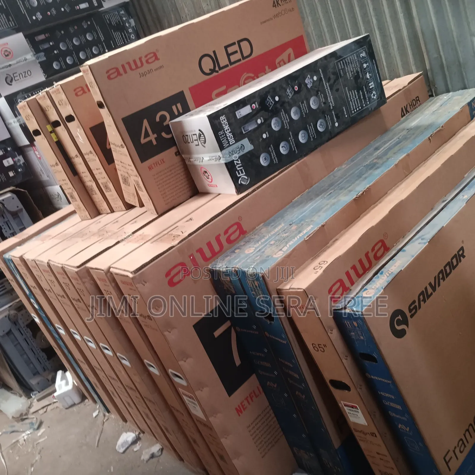 Aiwa Smart Led Tv 65 Inch Andraid Framless Tv 2025 Model