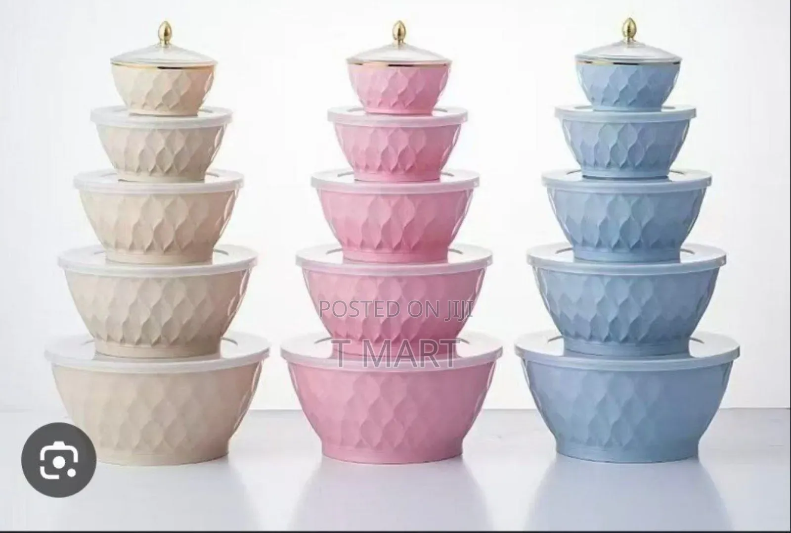 5 PCS Plastic Mixing Bowl