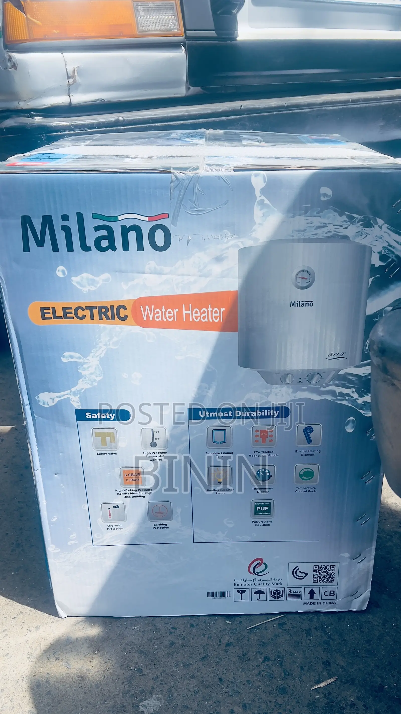 Milano Water Boilers 50-Lt Heaters Deliver