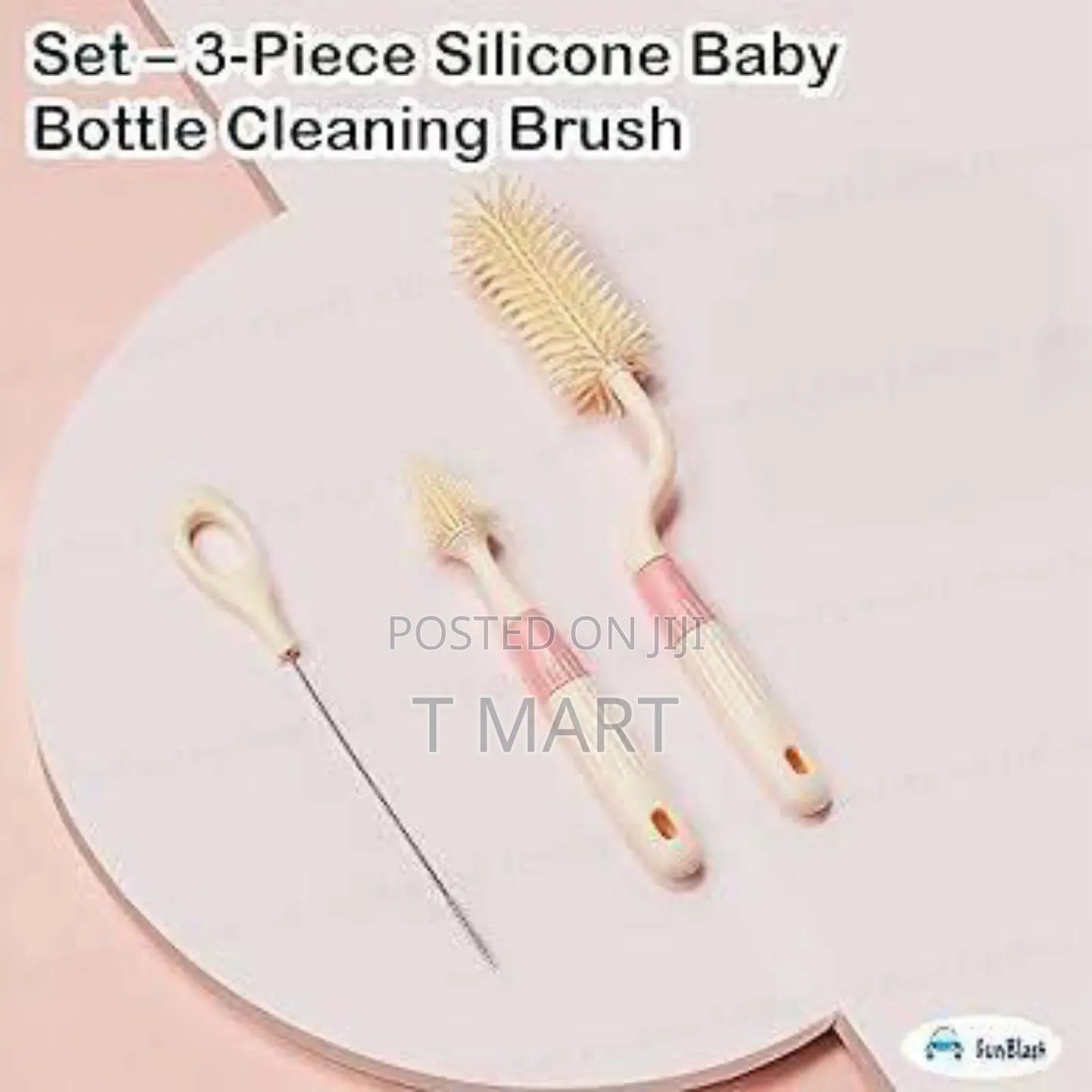 3-in-1 Silicone Baby Bottle Cleaning Brush Set