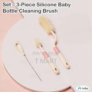 3-in-1 Silicone Baby Bottle Cleaning Brush Set