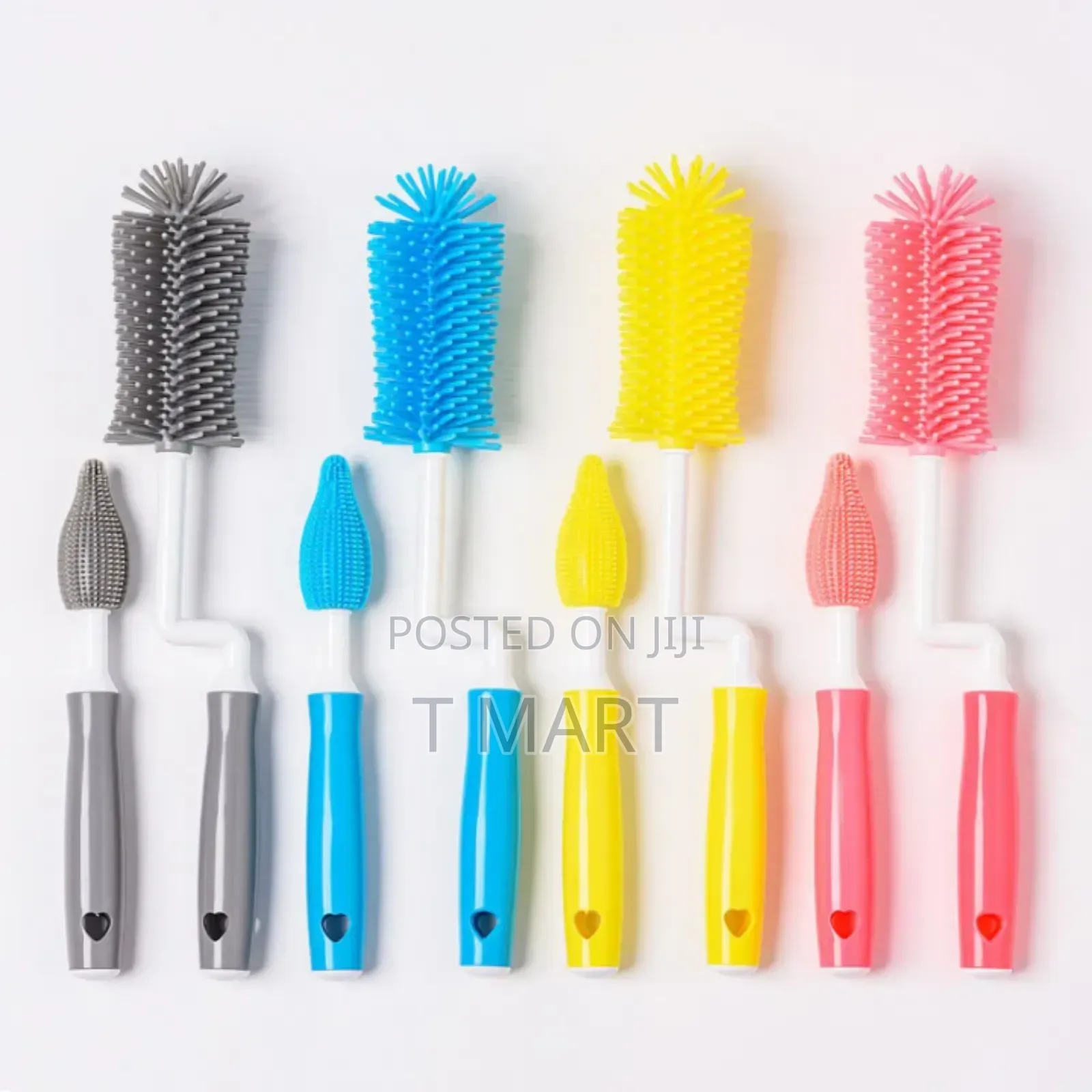 3-in-1 Silicone Baby Bottle Cleaning Brush Set